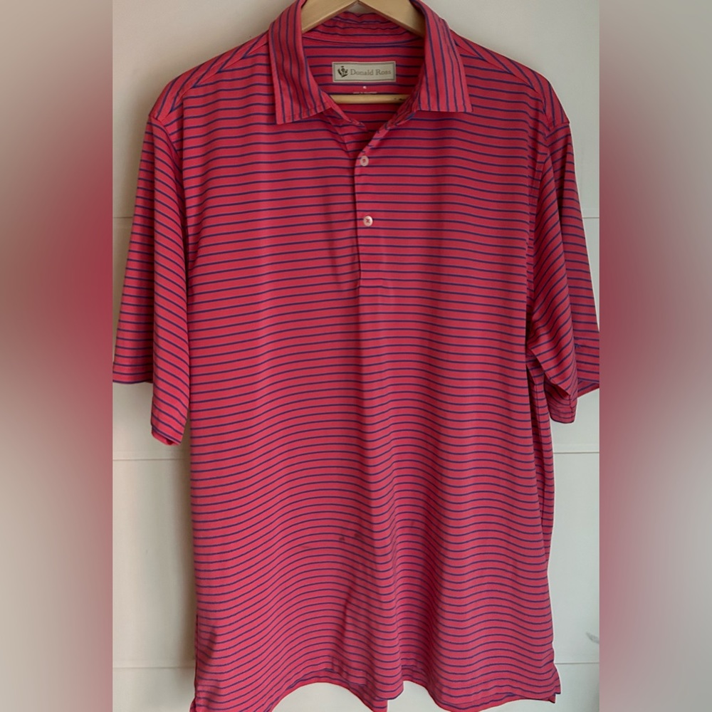 DONALD ROSS mens XL dry fit golf polo